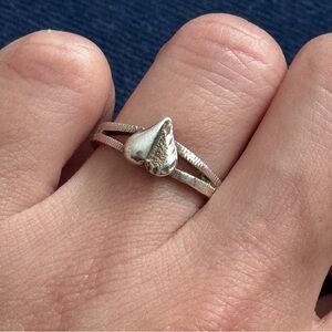 925 Sterling Silver women’s‎ heart ring